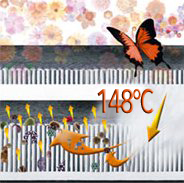 Zbog svoje vrlo visoke temperature - 148 stupnjeva - i znatnog kapaciteta ,para temeljito čišti, otapa masnoće i čestice prašine koje je obično teško ukloniti .