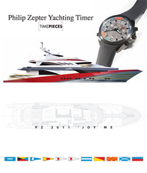 Elegantni, sportski dizajn kombiniran s beskompromisnom umješnošću. Philip Zepter Yachting Timer Vaš je pouzdan suputnik kroz životne izazove.