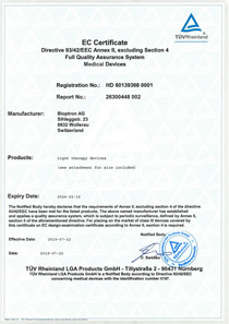 Certificate for Quality Management